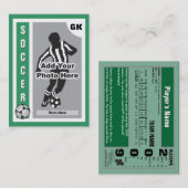 De Visite Faites votre propre carte du football (Devant / Derrière)