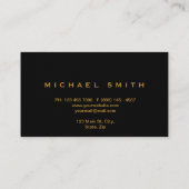 De Visite Faux Gold Foil Parties scintillant subtile Carte d (Dos)