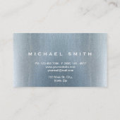 De Visite Faux Silver Foil Parties scintillant subtile Carte (Dos)