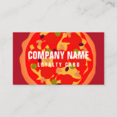 De Visite Fidélité à la pizzeria ou carte punch modèle pour (Devant)