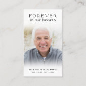 De Visite Funérailles Pour Toujours Dans Nos Coeurs Carte Ph (Devant)