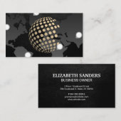 De Visite Globe géométrique | Carte du monde (Devant / Derrière)