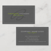 De Visite Gris Linen Burlap Texture Carte Beauticienne (Devant / Derrière)