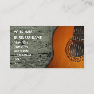 De Visite Guitare acoustique - carte d'industrie musicale
