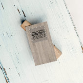 De Visite Handyman Service Modèle en bois Carte tendance