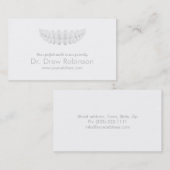 De Visite Idéal Smile Blanc Simple Carte dentaire blanche (Devant / Derrière)