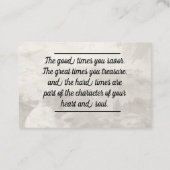 De Visite Infos carte - Bénéficiez d'une bonne qualité/Encou (Dos)