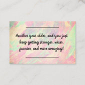 De Visite Insérez la carte - Voeux d'anniversaire! (Devant)