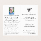 De Visite Jésus Bon Pasteur Funérailles Religieuses Carte Sa (Intérieur déplié)