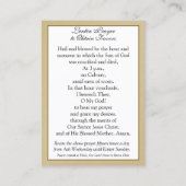 De Visite Jésus portant la prière croisée Carte religieuse (Dos)