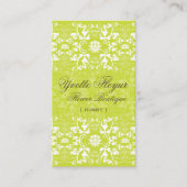 De Visite La damassé tourbillonne carte faite sur commande (Devant)