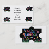 De Visite La sensibilisation sur l'autisme rapièce le carte (Devant / Derrière)