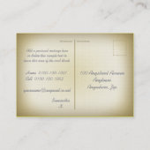 De Visite L'antiquité s'est levée (bleu) carte postale (Dos)