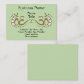 De Visite Le double OM profilent la carte (Devant / Derrière)