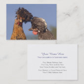 De Visite Les poulets polonais drôles 2 ont dégrossi carte (Devant / Derrière)