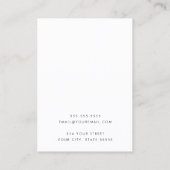 De Visite Lever doux pastel avec carte d'oreille d'oiseaux (Dos)