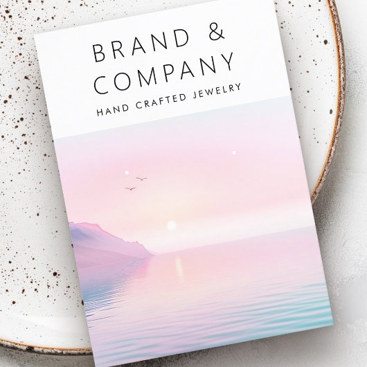 De Visite Lever doux pastel avec carte d'oreille d'oiseaux