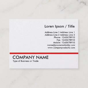 De Visite Ligne Rouge - Carte Platine