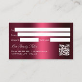 De Visite Logo Bourgogne qr code carte cadeau (Dos)