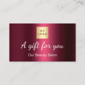 De Visite Logo Bourgogne qr code carte cadeau (Devant)