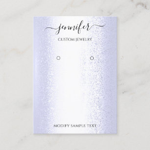 De Visite Logo Carte à bijoux faite main Blue Elegant
