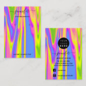 De Visite Logo Carte bijoux artisanale Holographique moderne (Devant / Derrière)