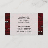 De Visite Logo du réseau cloud | Code binaire | Carte mère (Dos)