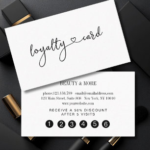 De Visite Loyauté Carte 5 Nails Lashes Beauty