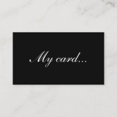 De Visite Ma carte (Dos)