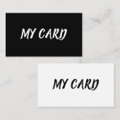 DE VISITE MA CARTE (Devant / Derrière)