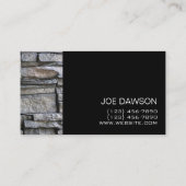 De Visite Maçonnerie professionnelle en pierre Design Carte (Dos)