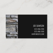 De Visite Maçonnerie professionnelle en pierre Design Carte (Dos)