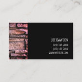 De Visite Maçonnerie professionnelle en pierre Design Carte  (Dos)