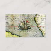 De Visite Magellans navire Victoria, Antique Carte Océan Pac (Dos)