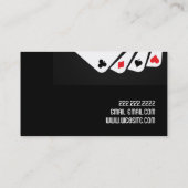 De Visite Magicien carte Trick Poker Chip Entertainment (Dos)