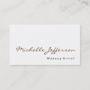 De Visite Maquillage Calligraphie Artiste Profession Carte d