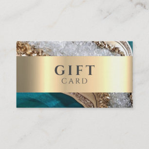 De Visite Marbre Élégant Blanc Faux Or Beauté Carte Cadeau
