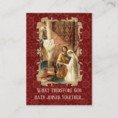 De Visite Mariage catholique Favoriser Carte Sainte Damask M (Devant)