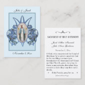 De Visite Mariage catholique marié Favoriser la Carte Sainte (Devant / Derrière)