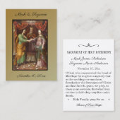 De Visite Mariage catholique traditionnel Favoriser la Carte (Devant / Derrière)