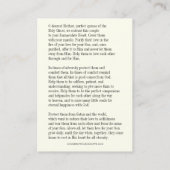 De Visite Mariage catholique traditionnel Favoriser la Carte (Dos)