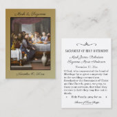 De Visite Mariage catholique traditionnel Favoriser la Carte (Devant / Derrière)