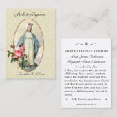 De Visite Mariage catholique traditionnel Favoriser la Carte (Devant / Derrière)