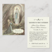 De Visite Mariage catholique traditionnel Favoriser la Carte (Devant / Derrière)