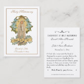 De Visite Mariage catholique traditionnel Favoriser la Carte (Devant / Derrière)