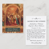 De Visite Mariage catholique traditionnel pour la carte sain (Devant / Derrière)