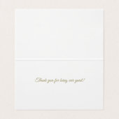 De Visite Mariage Oriental - Carte Place (Intérieur déplié)