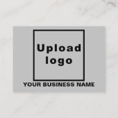 De Visite Marque commerciale sur petite carte rectangle gris (Dos)