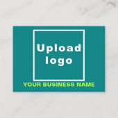 De Visite Marque commerciale sur petite carte rectangle vert (Dos)