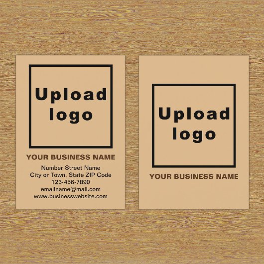 De Visite Marque d'affaires sur petite carte Portrait Brown 